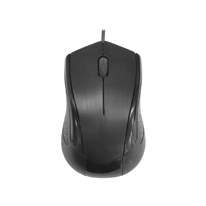 Souris de bureau avec fil noir